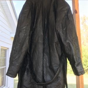 Italian Leather Dress Length Coat (like new) 3x